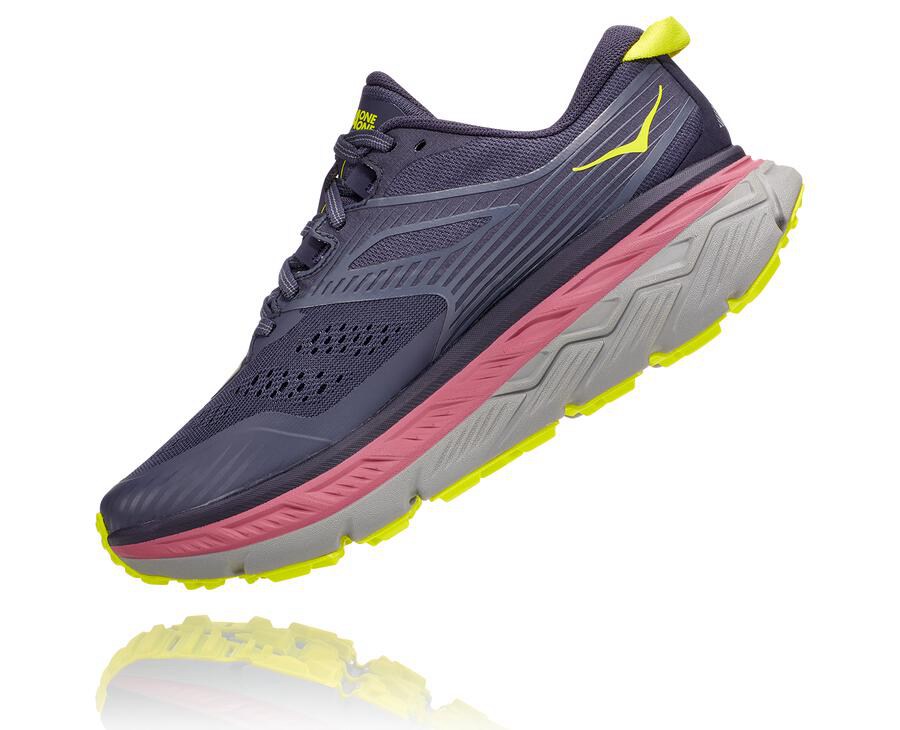 Hoka One One Trainers Womens Navy - Stinson Atr 6 - 38270ETMV